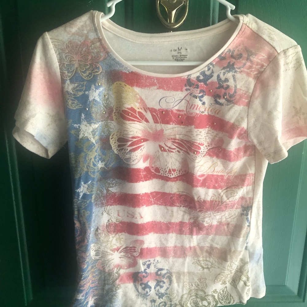 Patriotic flag shirt